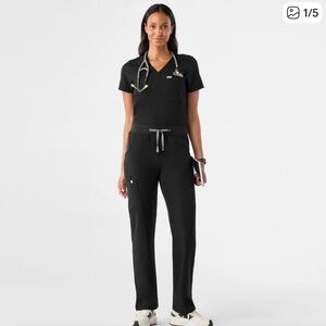 Figs Women's Black Straight Leg Pants